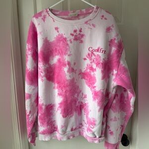 Comfrt Pink Tie Dye Crewneck sweatshirt XL